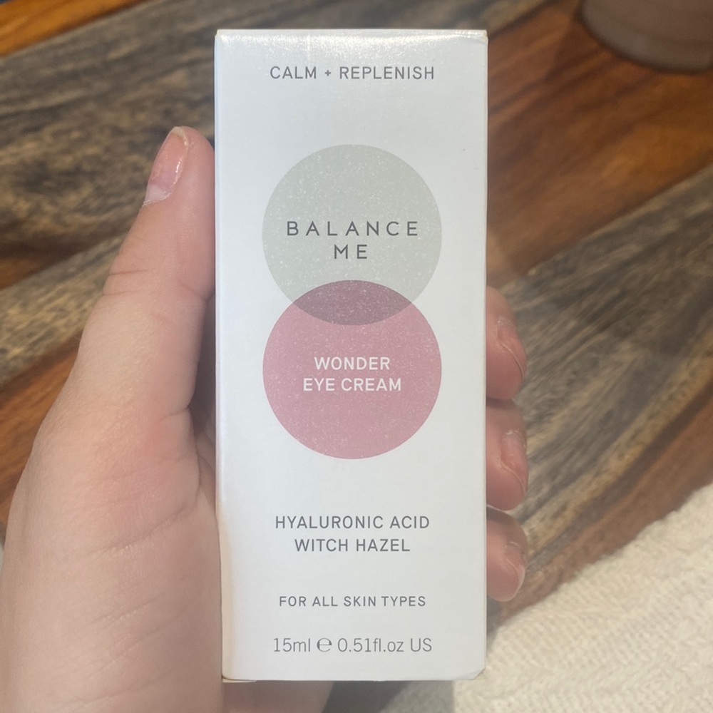 Balance Me Wonder Eye Cream with Hyaluronic Acid and Witch Hazel